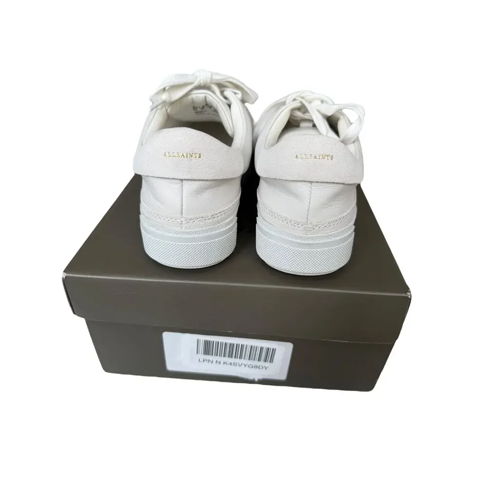 All Saints Women's Chalk White Trish Sneaker Size 9